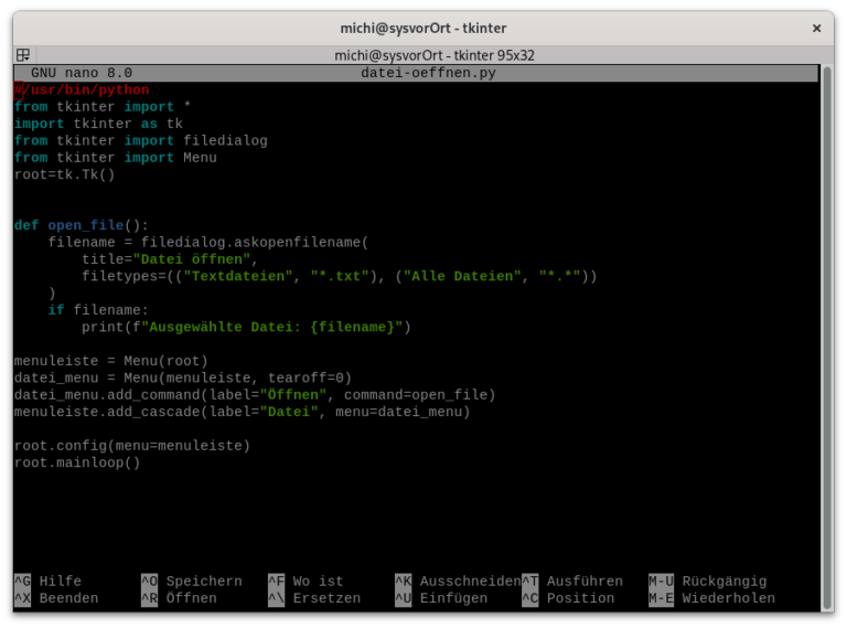 Python – tkinter mit Beispielen – Programmieren lernen